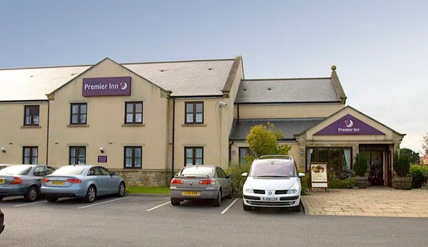 Outside Premier Inn Newcastle (Holystone) with car park